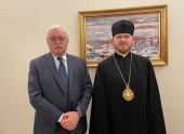 Bishop Leonid of Argentina and South America meets with Russian ambassador to Brazil