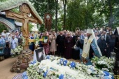 На острове Талабск в Псковском озере молитвенно отметили 20-ю годовщину преставления ко Господу протоиерея Николая Гурьянова