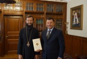 Митрополит Волоколамский Антоний встретился с генеральным секретарем Российского евангельского альянса
