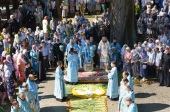 В праздник Успения Пресвятой Богородицы Патриарший экзарх всея Беларуси возглавил престольные торжества Жировичской обители