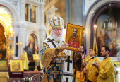 Патриаршее служение в Неделю 12-ю по Пятидесятнице в Храме Христа Спасителя в Москве