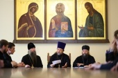 В Андреевском ставропигиальном монастыре состоялось собрание аспирантов Московской духовной академии
