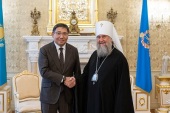 Состоялась встреча главы Казахстанского митрополичьего округа с акимом города Алма-Аты