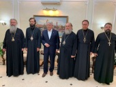 Αντιπροσωπεία του Πατριαρχείου Μόσχας με επικεφαλής τον πρόεδρο του ΤΕΕΣ αφίχθη στο Καζακστάν