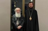 Состоялась встреча митрополита Волоколамского Антония с Предстоятелем Иерусалимской Православной Церкви