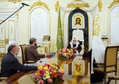 Состоялась рабочая встреча Святейшего Патриарха Кирилла с заместителями главы Всемирного русского народного собора