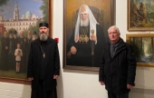 Портрет Патриарха Алексия II кисти македонского художника передан в дар музею Валаамского монастыря