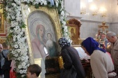 В Хабаровск для поклонения верующих принесена чудотворная Казанская Коробейниковская икона Божией Матери