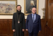 Metropolitan Anthony of Volokolamsk meets with the Russian minister of foreign affairs’ special representative for cooperation with organizations in Muslim states