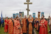 Епископ Тихорецкий Стефан возглавил V епархиальный крестный ход в память Кубанских новомучеников