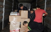 Православные волонтеры помогают в фасовке и погрузке помощи беженцам и пострадавшим мирным жителям. Информационная сводка о помощи беженцам (от 2 октября 2022 года)