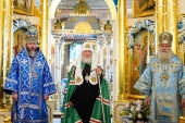 Патриаршая проповедь в праздник Покрова Пресвятой Богородицы после Литургии в Покровском монастыре в Москве