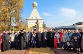 Епископ Выборгский Игнатий освятил памятник императору Александру II в городе Мурино Ленинградской области