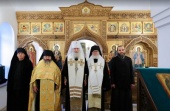 Председатель Синодального отдела по монастырям и монашеству освятил придел в храме Авраамиевского скита Валаамского монастыря