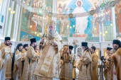 Ο μητροπολίτης Μαυροβουνίου και Παραθαλασσίας Ιωαννίκιος προέστη της Θείας Λειτουργίας στην ιερά μονή της Υπαπαντής (Στρέτενσκι) στη Μόσχα