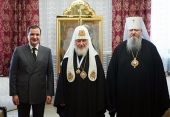 Відбулася зустріч Святішого Патріарха Кирила з губернатором Архангельської області О.В. Цибульським