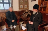 The Melkite-Catholic Patriarch Youssef Absi received a representative of the Russian Orthodox Church