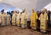 Управляющий делами Московской Патриархии освятил нижний храм Воскресенского кафедрального собора в Вологде