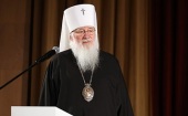 Патриаршее поздравление митрополиту Новгородскому Льву с 35-летием архиерейской хиротонии