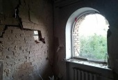 От постоянных обстрелов сильно пострадал Успенский Николо-Васильевский монастырь Донецкой епархии