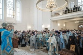 В год 150-летия основания Казанского Вышневолоцкого монастыря совершено великое освящение воссозданного Казанского собора обители