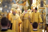 В канун Недели 21-й по Пятидесятнице Святейший Патриарх Кирилл совершил всенощное бдение в Храме Христа Спасителя