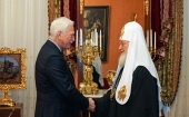 Святіший Патріарх Кирил зустрівся з послом Росії у Білорусії Б.В. Гризловим