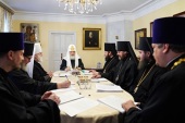 Святіший Патріарх Кирил провів засідання Архієрейської ради Московської митрополії в Новодівочому монастирі