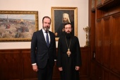 Митрополит Волоколамський Антоній зустрівся з послом Королівства Нідерландів у Росії