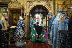 Патриаршая проповедь в праздник Введения во храм Пресвятой Богородицы после Литургии в Успенском соборе Московского Кремля