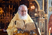В день памяти благоверного князя Александра Невского Святейший Патриарх Кирилл совершил Литургию в Александро-Невском скиту