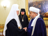 His Holiness Patriarch Kirill meets with Chairman of the Muslim Board of the Caucasus Sheikh-ul-Islam Allah-Shuqur Pashazade