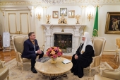 Состоялась встреча Святейшего Патриарха Кирилла с губернатором Тульской области А.Г. Дюминым