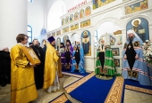 В день памяти святителя Николая Чудотворца Предстоятель Русской Церкви освятил Никольский храм в Тушине г. Москвы