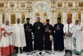 Делегация Эфиопской Церкви посетила храм Московского Патриархата в Шардже