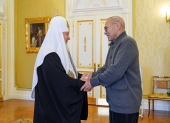 Святіший Патріарх Кирил нагородив А.С. Кончаловського орденом преподобного Андрія Іконописця