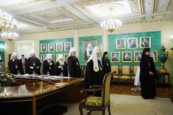 Святейший Патриарх Кирилл возглавил последнее в 2022 году заседание Священного Синода