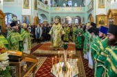 Епископ Петергофский Силуан возглавил престольный праздник Иоанновского ставропигиального монастыря г. Санкт-Петербурга