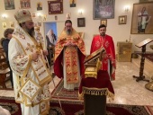 Епископ Антиохийского Патриархата принял участие в престольном празднике храма при Представительстве Русской Церкви в Дамаске