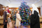 Встреча Святейшего Патриарха Кирилла с 10-летней Леной Крыловой из Хельсинки