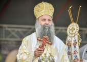 Вітання Святішого Патріарха Кирила Предстоятелеві Сербської Православної Церкви з днем хресної слави
