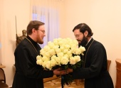 Metropolitan Anthony of Volokolamsk congratulated DECR vice-chairman Archimandrite Philaret (Bulekov) on his 55th birthday