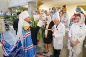 У день свята Хрещення Господнього Патріарший екзарх усієї Білорусі звершив молебень та чин великого освячення води у 10-й міській клінічній лікарні м. Мінська