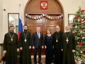 Metropolitan Anthony of Volokolamsk meets with Russian Ambassador to Lebanon