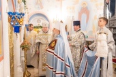 Митрополит Санкт-Петербургский Варсонофий освятил надвратный храм Новодевичьего монастыря в Санкт-Петербурге