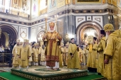 У день пам'яті мучениці Татіани Святіший Патріарх Кирил звершив Літургію в Храмі Христа Спасителя