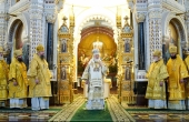 Την Κυριακή της Ορθοδοξίας ο Αγιώτατος Πατριάρχης Κύριλλος τέλεσε τη Θεία Λειτουργία στον ιερό ναό Σωτήρος Χριστού Μόσχας