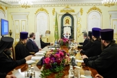 Святейший Патриарх Кирилл встретился со священниками, осуществляющими миссионерскую деятельность в Интернете