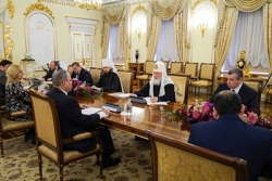 His Holiness Patriarch Kirill meets with ambassador of the Kingdom of Bahrain to Russia