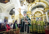 У день пам'яті благовірного князя Даниїла Московського Святіший Патріарх Кирил звершив Літургію в Даниловому ставропігійному монастирі